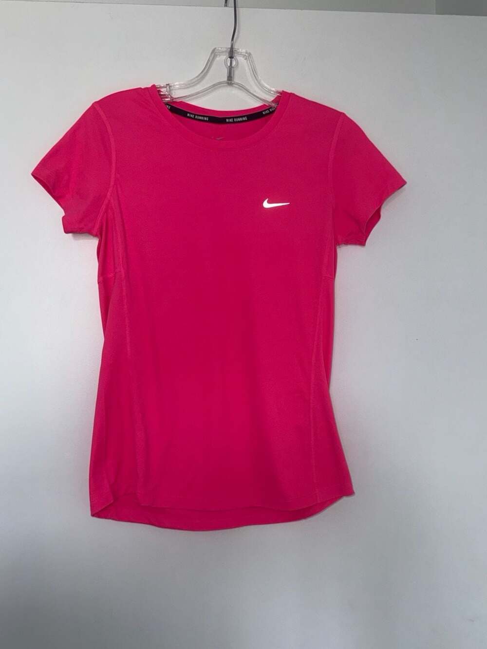 Nike Women's Dri-Fit Hot Pink Running Short Sleeve T-Shirt